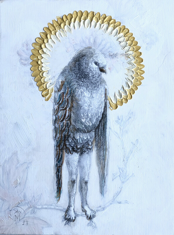 Ornithrope with yellow halo